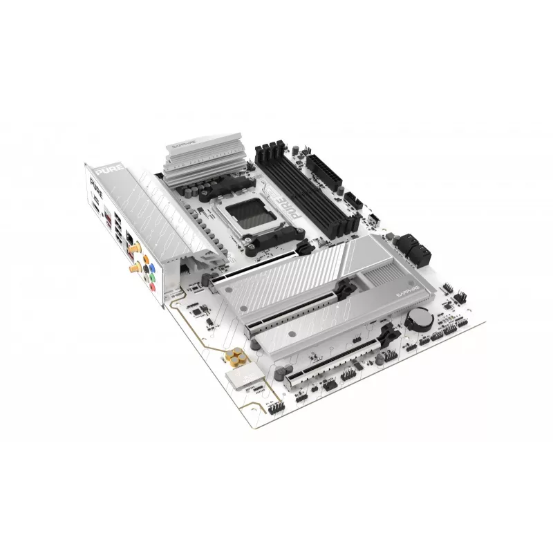 Pagrindinė plokštė Sapphire PURE B850A WIFI7 ATX — B850 mikroschemų rinkinys, „Wi‑Fi 7“, DDR4 palaikymas