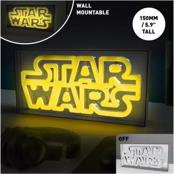 LED neoninė šviesa Paladone Star Wars dizaino PP13123SW — dekoratyvinis LED ženklas sienai ar lentynai