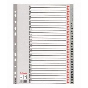 Skirtukas Esselte PP, A4, numeriai 1-31, plastikinis