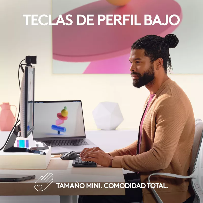 „Logitech MX Mechanical Mini“ belaidė klaviatūra be skaičių bloko, Bluetooth