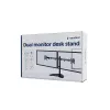 Gembird MS-D2ST-02 monitoriaus stalo stovas (sukamas, pakreipiamas, pasukamas), 13”-32”, juodas