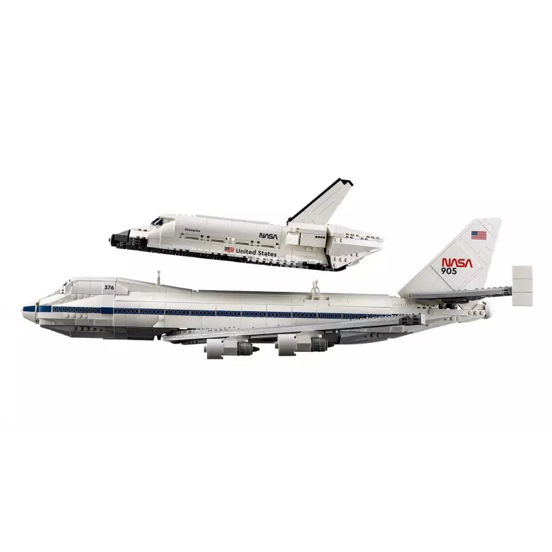 LEGO Icons Shuttle Aircraft 10360 konstruktorius — 2417 detalės, 270 × 535 × 630 mm demonstracinis modelis