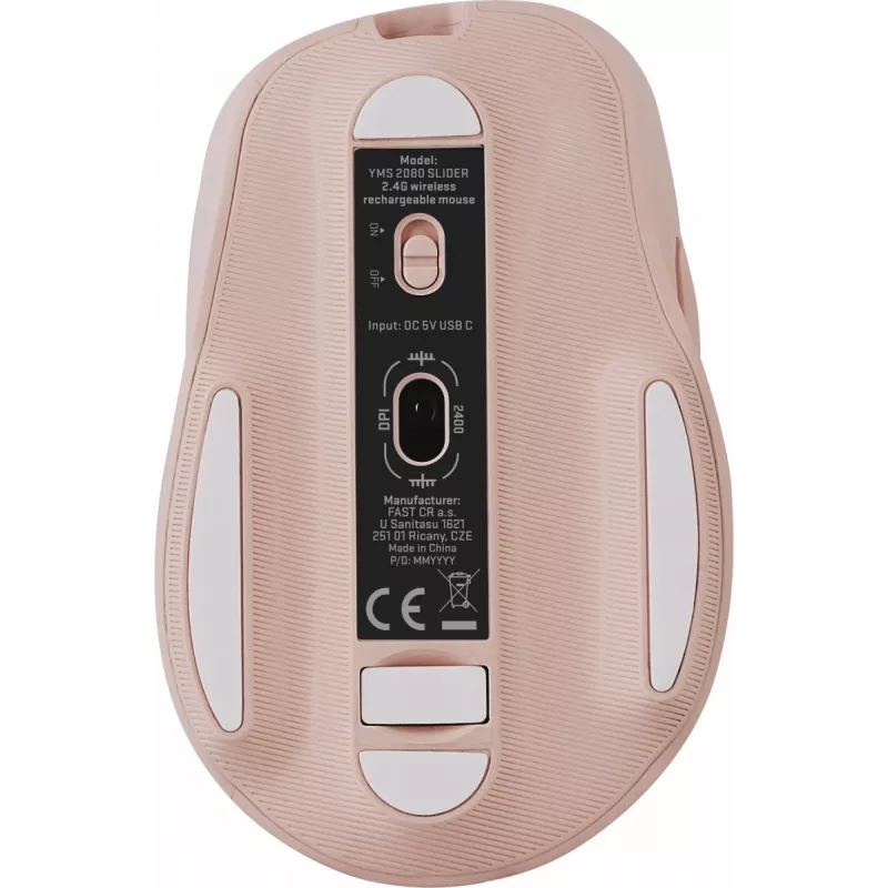 Belaidė pelė YENKEE YMS 2080PK SLIDER 2.4GHz