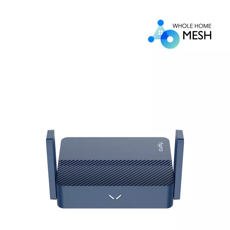 Nešiojamasis maršruto parinktuvas Cudy TR3000 AX3000 Wi‑Fi 6, Gigabit Ethernet WAN/LAN, USB-A, išorinės antenos, mėlynas
