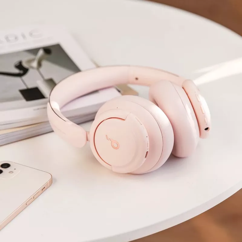 „Soundcore by Anker Life Q30“ hibridinės aktyviosios triukšmo slopinimo ausinės su keliais režimais, aukštos raiškos garsu, 40 val. veikimo trukme, aiškiais pokalbiais, greitu įkrovimu