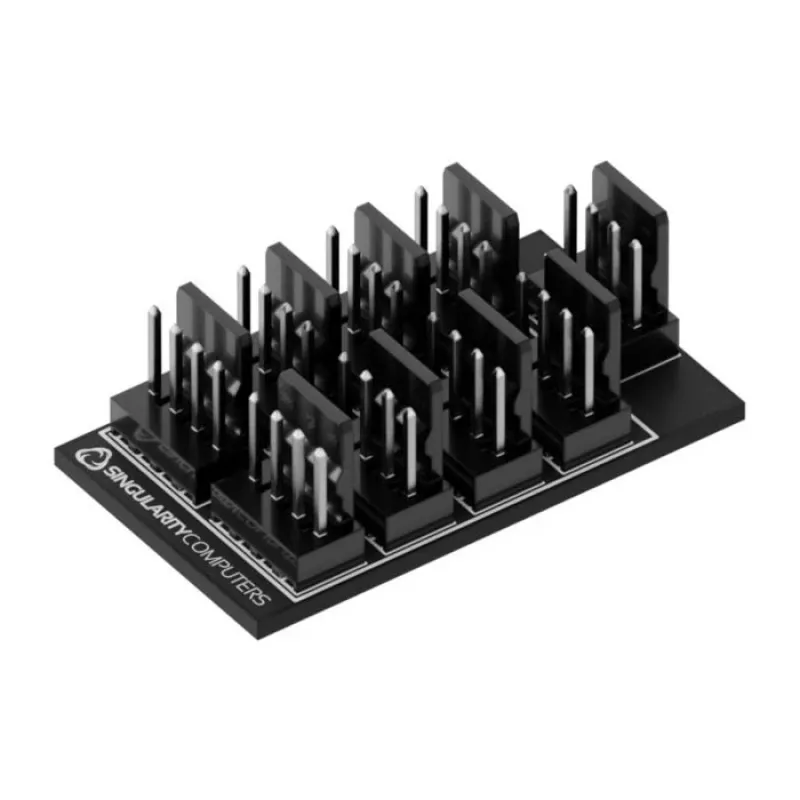 Ventiliatorių šakotuvas Singularity Fan-Node 2x4 SC-PWM-N-2x4 — PWM skirstytuvas 2×4 kontaktų ventiliatoriams