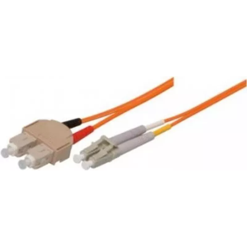 Tecline exertis Connect – komutacinis kabelis – SC daugiamodė (V) į LC daugiamodę (V) – 15 m – šviesolaidinis – 50/125 mikrometrų – OM2 – oranžinis (85615)