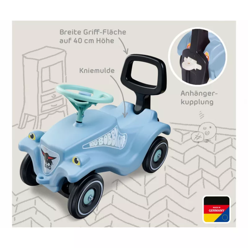 Bobby Car Classic Bundle + Walker, Rutscher Light Mėlyna/Green