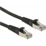 Roline - komutacinis kabelis - RJ-45 (M) to RJ-45 (M) - 1.5 m - SFTP - CAT 6a - Juoda