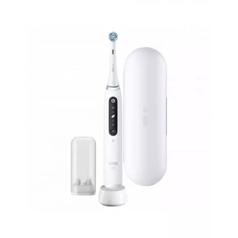 Oral B IO5 elektrinis dantų šepetėlis su dėklu Quite White 1 vnt.