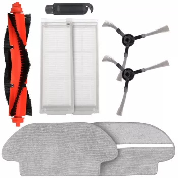 Priedų rinkinys: šepečiai, volai, filtrai, šluostės, skirti Xiaomi ir Viomi dulkių siurbliams, Mi Robot Vacuum Mop Pro, Viomi V2 V3 SE