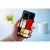 Apsauginis telefono dėklas iKins Samsung Galaxy S20 Ultra — Mondrian Juoda