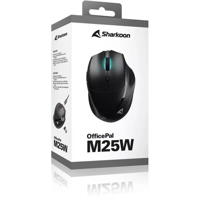 Sharkoon OfficePal M25W Black (4044951039647)