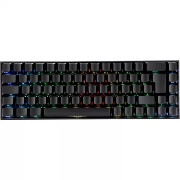 Deltaco GAM-100-DE - 65% - USB + Bluetooth - mechaninis jungiklis - QWERTZ - RGB-LED - juoda