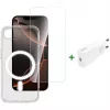 Mobiliojo telefono pradinis rinkinys 4smarts 541359 permatomas baltas 9H stiklas