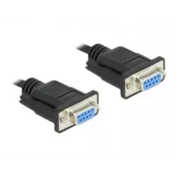 Nuoseklusis kabelis RS-232 DeLOCK 87308 0,5 m, lizdas–lizdas