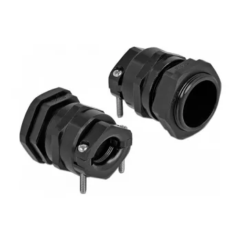 Kabelio riebokšlis DeLOCK 60361 juodas metalas plastikas