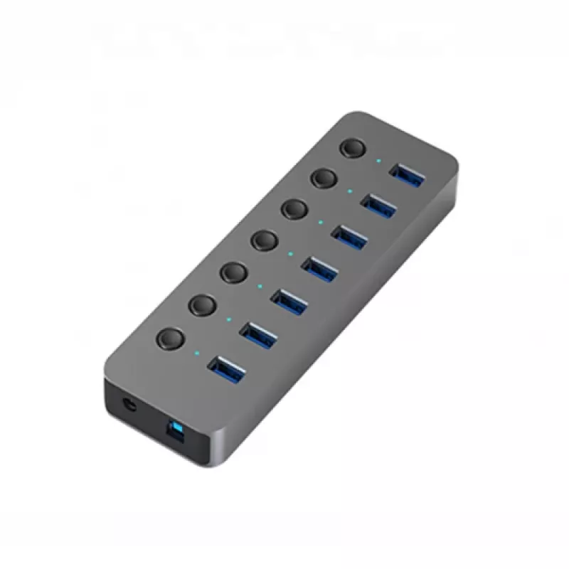 Adapter USB A 3.0 - 7 x USB 3.0 su jungikliais