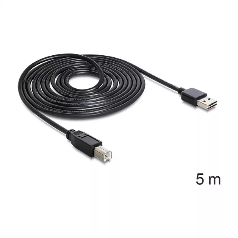 USB laidas DeLOCK 85553 USB 2.0 5m USB A USB B juodas