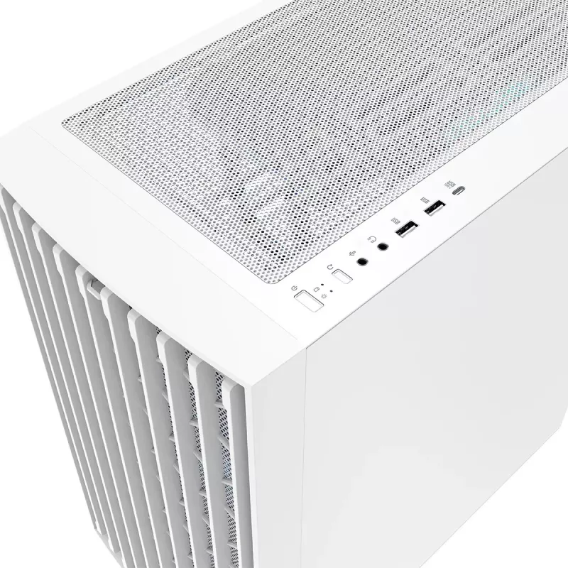 PC korpusas MODECOM BREEZE ARGB Flow MIDI juodas — ATX, 3x140mm priekyje + 1x140mm gale, grūdintas stiklas, USB-C