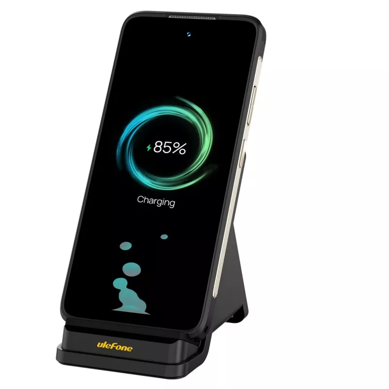UleFone WCS01 vidaus išmaniojo telefono įkroviklis – 50 W USB Type-C, belaidis greitas įkrovimas, juodas