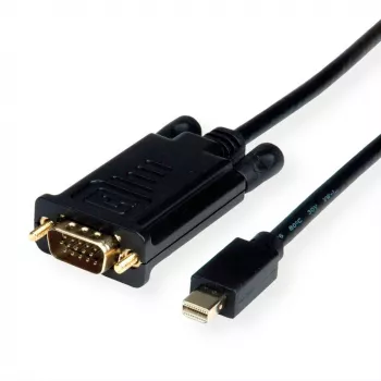 ROLINE 11.04.5976 Vaizdo kabelis-adapteris 1,5 m Mini DisplayPort VGA (D-Sub) Juodas (11.04.5976)