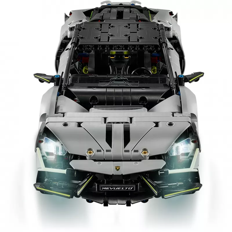 LEGO Technic Supercar Lamborghini Revuelto 42214 — 1:10 mastelio detalus modelio rinkinys, 1 135 detalės