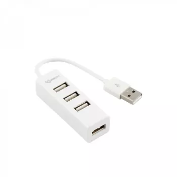 Sbox H-204W USB 4 prievadų šakotuvas Coconut Balta