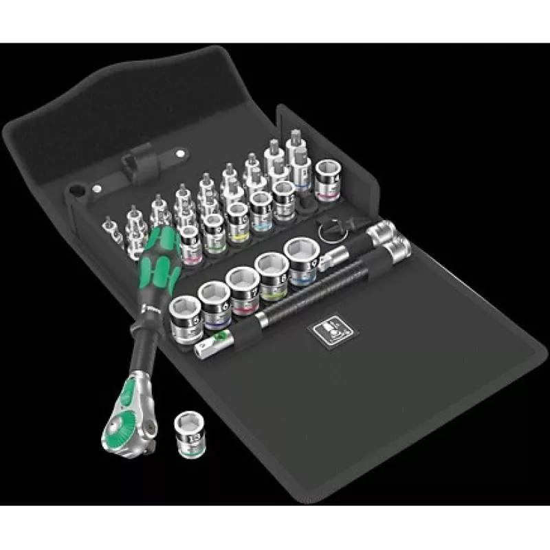 Wera 05003536001 8100 SB All-in Zyklop Speed reketinis rinkinys, 3/8 colio, 35 vnt.