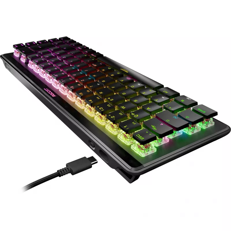 Vulcan II Mini Air, Gaming Keyboard black, DE-Layout, TITAN II Optical Red