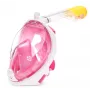 Nardymo kaukė Free Breath M2068G L/XL rožinė — visą veidą dengianti nardymo kaukė, dydis L/XL