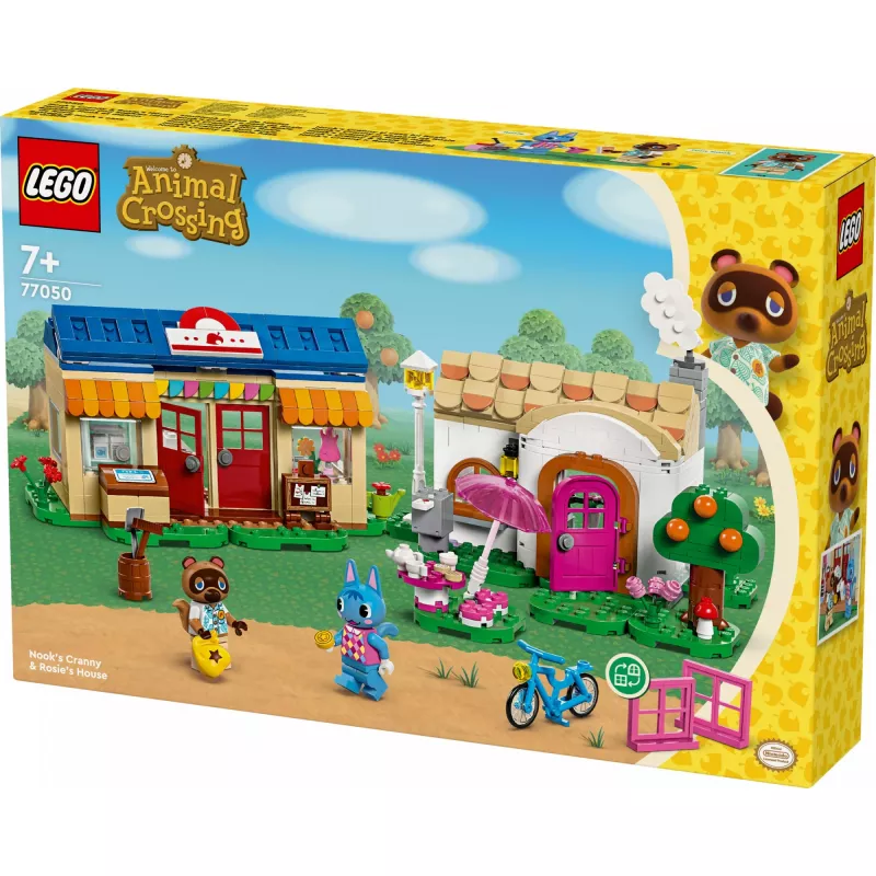 Konstruktorius LEGO 77050 Animal Crossing Nook's Shop Sophie's House rinkinys – modulinis žaidimų rinkinys