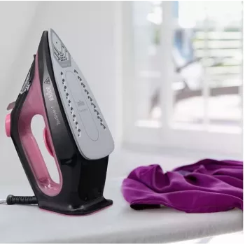 Braun TexStyle 1 sausas ir garinis lygintuvas Keraminis padas 2000 W Juoda, Violetinė
