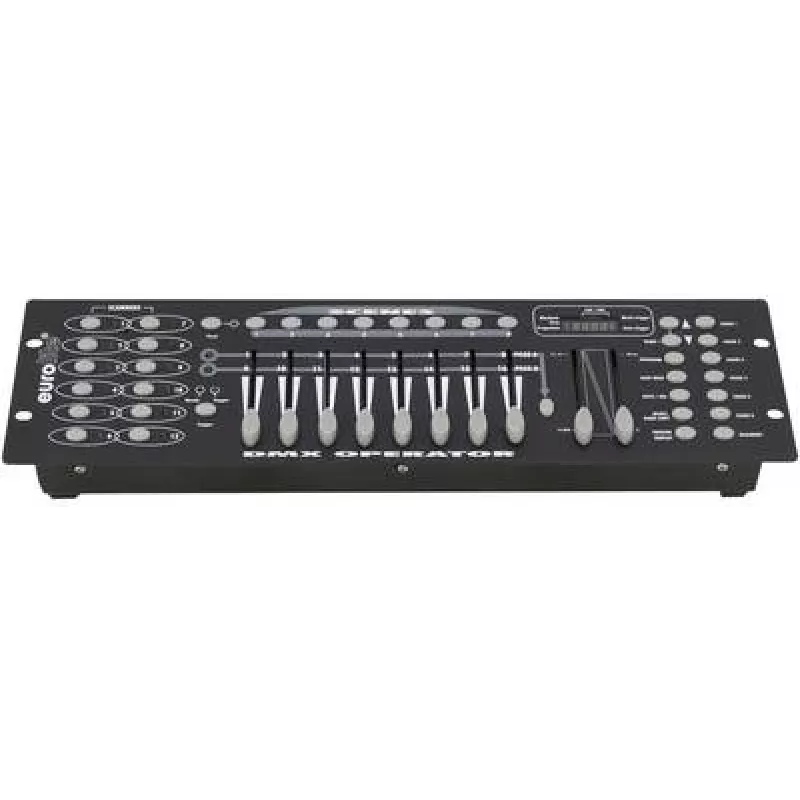 DMX apšvietimo valdiklis EUROLITE Operator 192 — 16 kanalų, 19 colių (48,30 cm) stovo