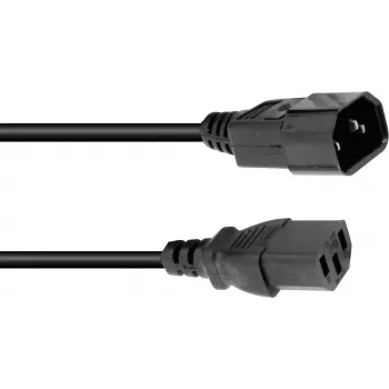 Maitinimo ilgintuvo kabelis Omnitronic 30235200, 1 m, 3×1.0 mm², juodas