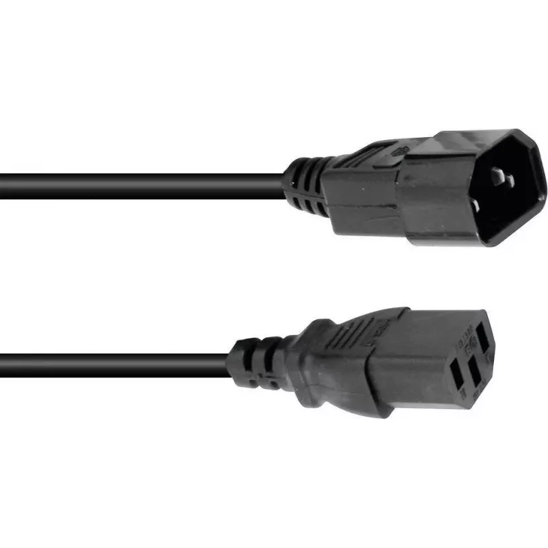 Maitinimo ilgintuvo kabelis Omnitronic 30235200, 1 m, 3×1.0 mm², juodas
