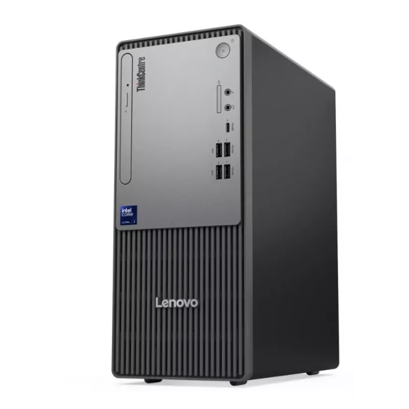 Stalinis kompiuteris Lenovo ThinkCentre Neo 50t G6 Tower — Intel Ultra 7 265, 16GB RAM, 512GB SSD, Windows 11 Pro, DVD, Juodas, 3 m. OS + 1 m. CI