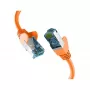 EFB-Elektronik RJ45 komutacinis kabelis su Cat.7 neapdorotu kabeliu ORANŽINIS 10 m S/FTP PIMF tinklo kabelis LAN DSL