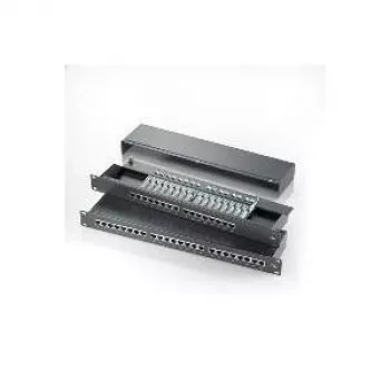 ROLINE 48,30cm (19)-Patchpanel 1 HE, 24 prievadai, Cat.5e, juoda (26.11.0328)