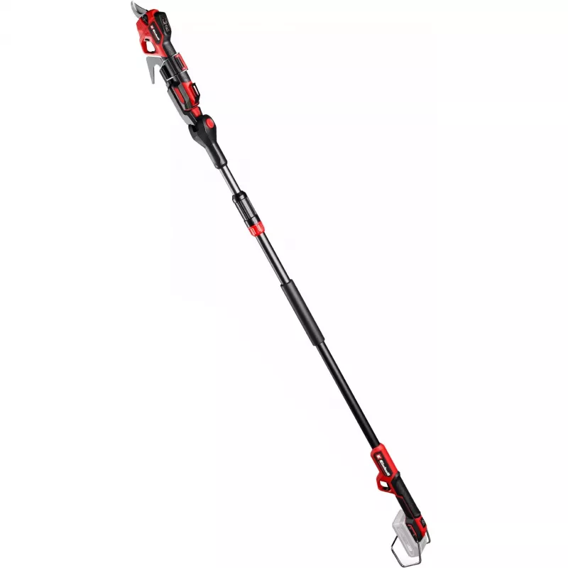 Genėjimo žirklės EINHELL GP-LS 18/28 Li T BL-Solo — belaidės teleskopinės apėjamosios genėjimo žirklės, 18 V, pjovimo geba 2,8 cm, aliuminio rankena