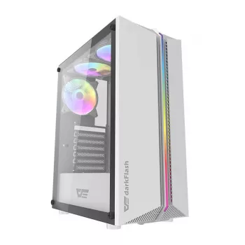 PC korpusas darkFlash DK151 Midi Tower baltas