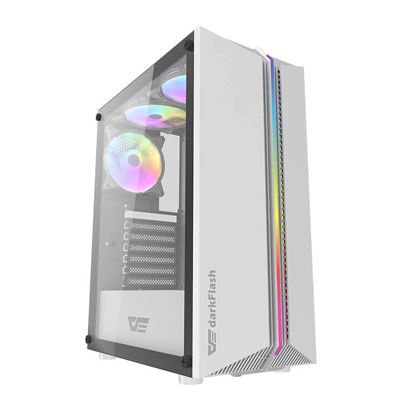 PC korpusas darkFlash DK151 Midi Tower baltas