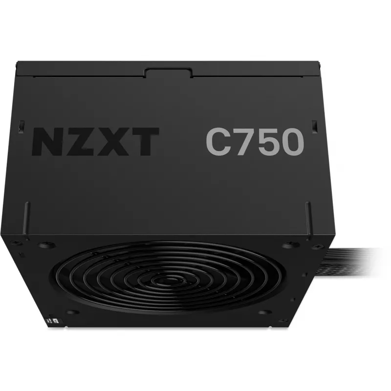Maitinimo blokas NZXT C750 Bronze 750 W, 24 kontaktų ATX, 80 PLUS Bronze, 120 mm ventiliatorius, juodas