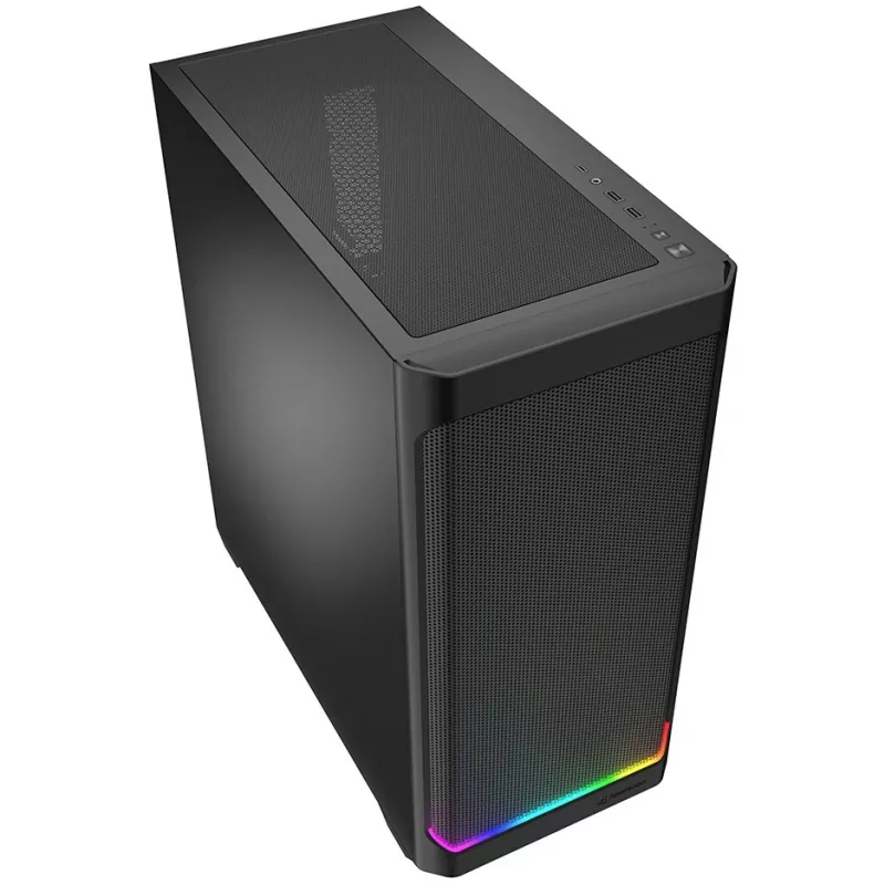 Sharkoon AK4 RGB STRIP Midi Tower juoda