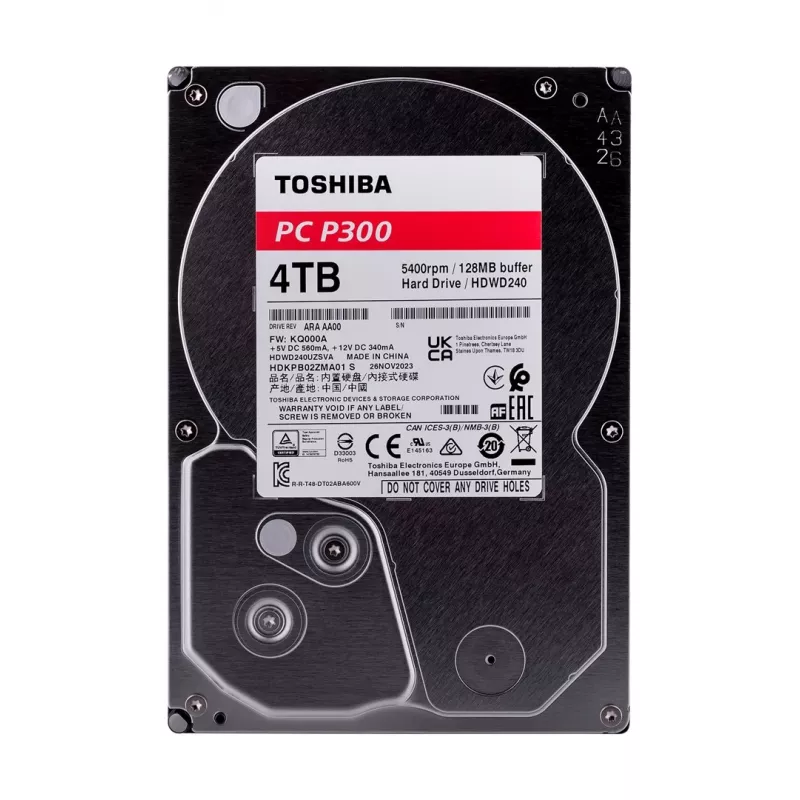 Toshiba HDWD240UZSVA saugojimo įrenginys