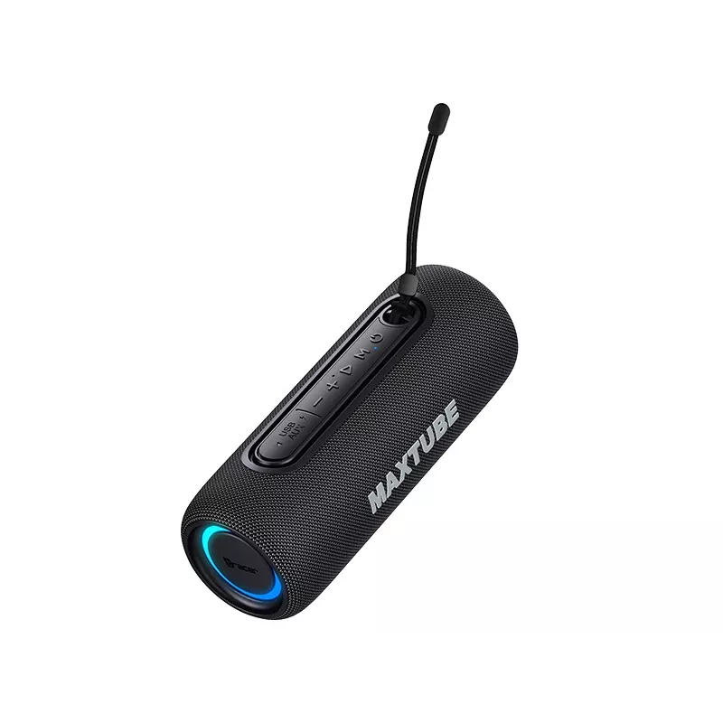 Garsiakalbiai TRACER MaxTube 20W TWS Bluetooth, juodi — nešiojamas belaidis garsas, stereofoninis garsas
