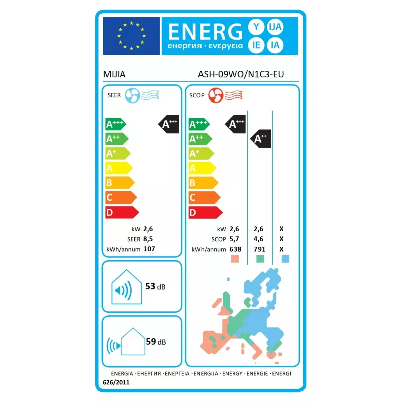 Oro kondicionierius Xiaomi BPE4411EU energiją taupantis kompaktiškas dizainas