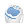 Skalbyklė su viršutiniu įkrovimu Mesko MS 8053 — 3 kg talpa, 360×370×530 mm, mėlyna/baltos spalvos