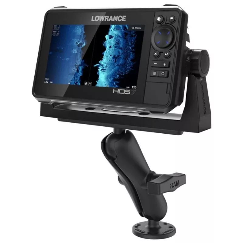 RAM Mounts jūrinis elektroninis laikiklis RAM-111U, aliuminis, juodas