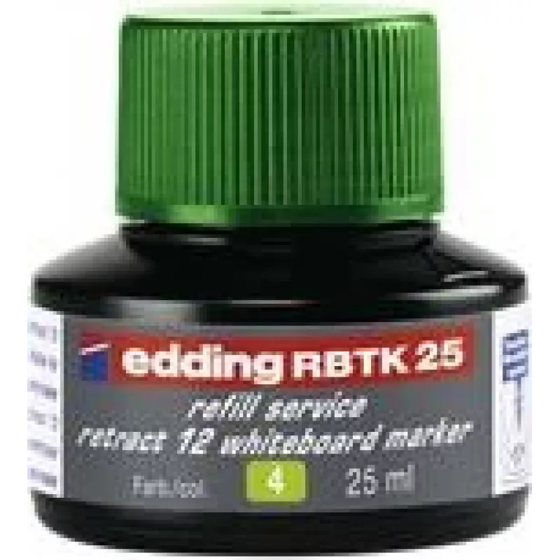 Užpildymo rašalas žymekliui Edding RBTK 25, žalias, 25 ml